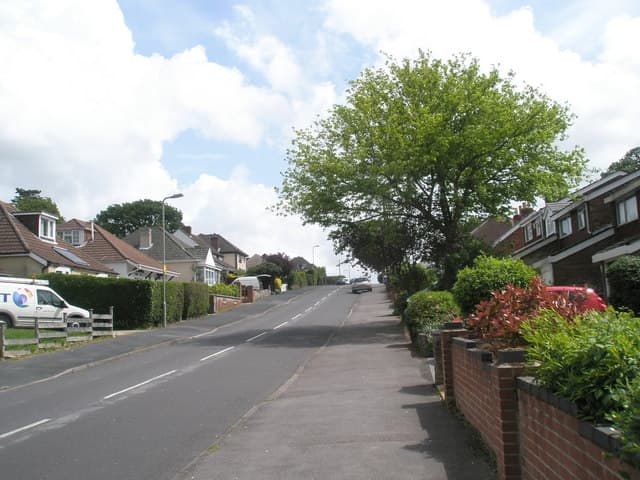 Durley Avenue, Cowplain — residential road near Cowplain School, Hampshire
